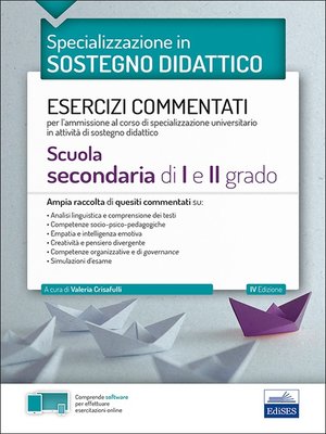 cover image of La specializzazione in Sostegno Didattico--Esercizi commentati (Secondaria)